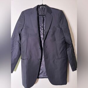 Yves Saint Laurent navy pinstripe blazer vintage